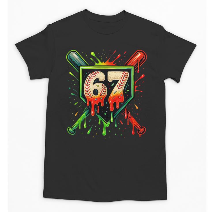 Baseball Six Seven 67 Meme Ice Cream Drip Xmas Men Women Unisex T-Shirt