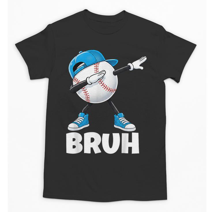 Boys Baseball Graphic Tee Teen Apparel Cute Meme Bruh Unisex T-Shirt