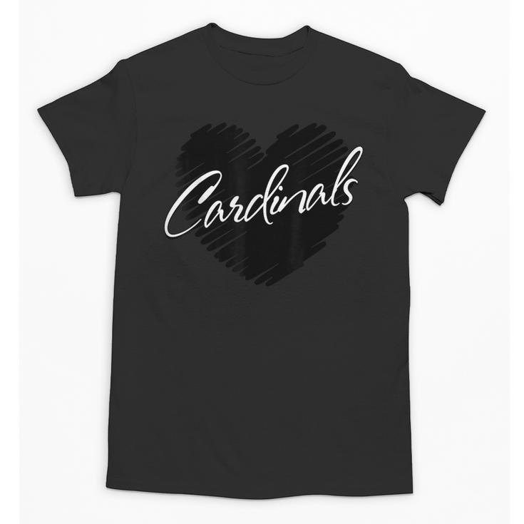 Cardinals Heart Back To School Spirit Unisex T-Shirt