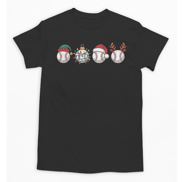 Christmas Baseball Player X-Mas Balls Unisex T-Shirt