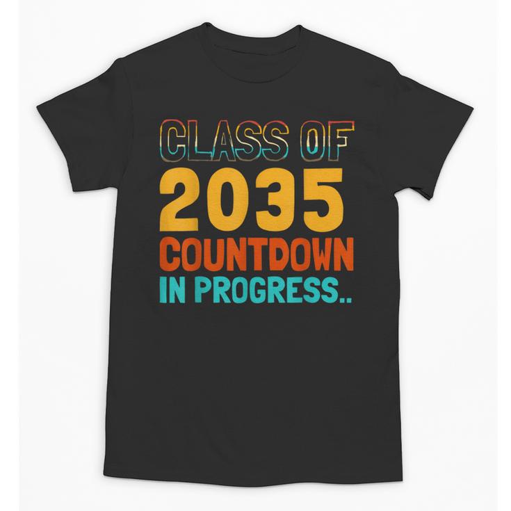Class Of 2035 Countdown In Progress Fun Back To School Retro Unisex T-Shirt