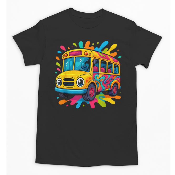 Colorful School Bus Driver Back To School Men Women Kids Unisex T-Shirt