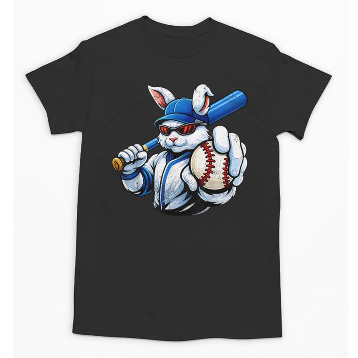 Cool Rabbit Baseball Easter Men Boy Toddler Kid Unisex T-Shirt