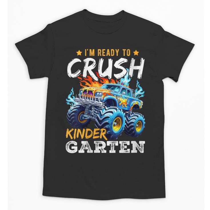 Crush Kindergarten Monster Truck Back To School Boys Unisex T-Shirt