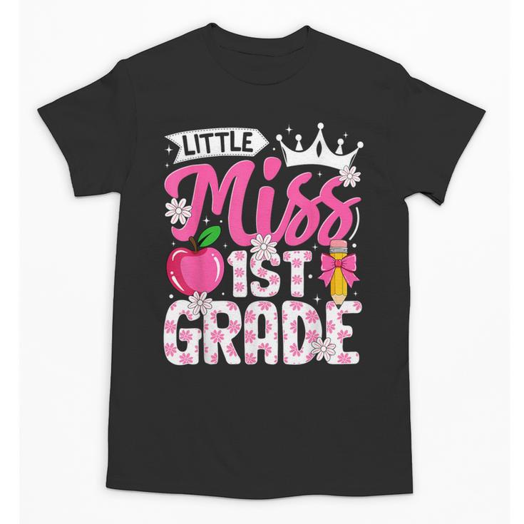 Cute Back To School 1st Grade Girls Kids First Day Of School Unisex T-Shirt