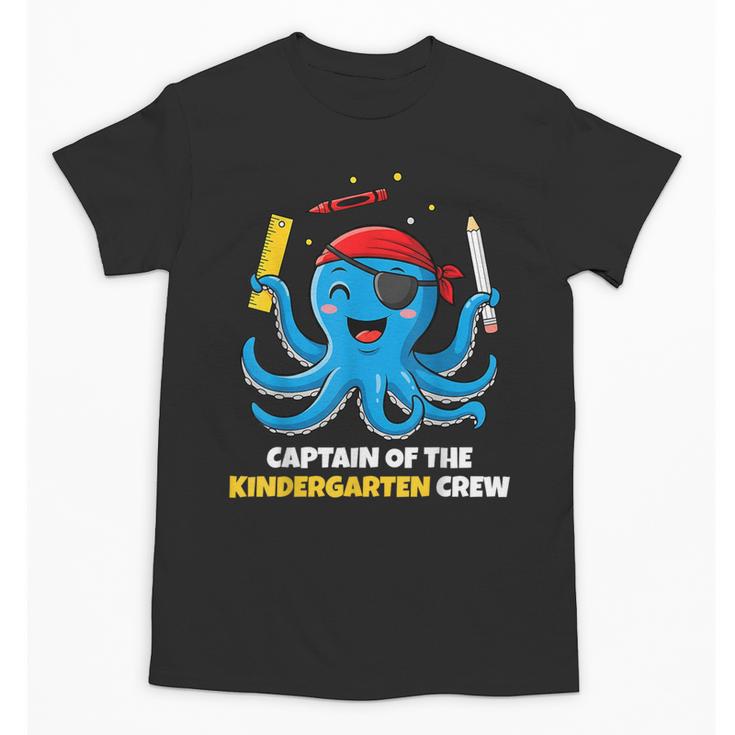 Cute Octopus Pirate Kindergarten Boys Kids Back To School Unisex T-Shirt