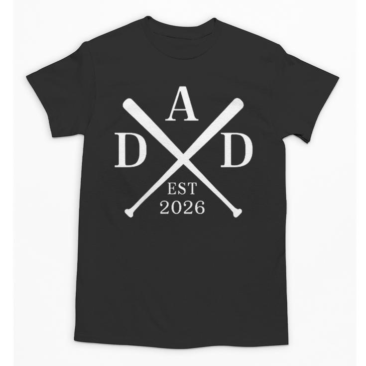 Dad Est 2026 Father Loading New Dad Baseball Pocket Unisex T-Shirt
