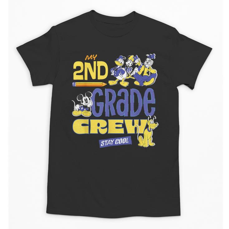 Disney My 2nd Grade Crew Stay Cool Back To School Friends Unisex T-Shirt