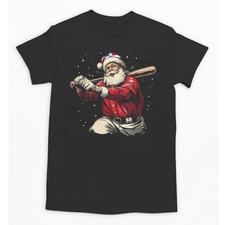 Dominican Santa Christmas Beisbol Baseball Dominicano Unisex T-Shirt