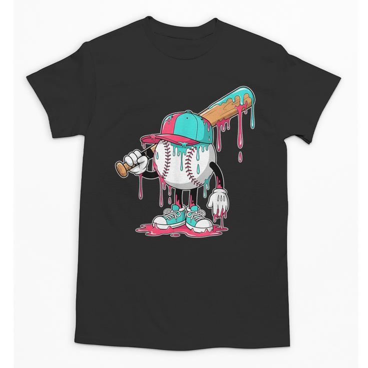 Drip Baseball For Boys Ice Cream Drip Youth Boys Sprinkles Unisex T-Shirt