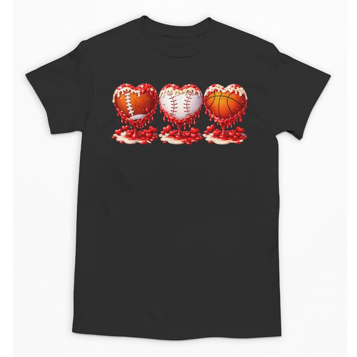 Drip Valentines Day Basketball Baseball Football Boy Men Kid Unisex T-Shirt