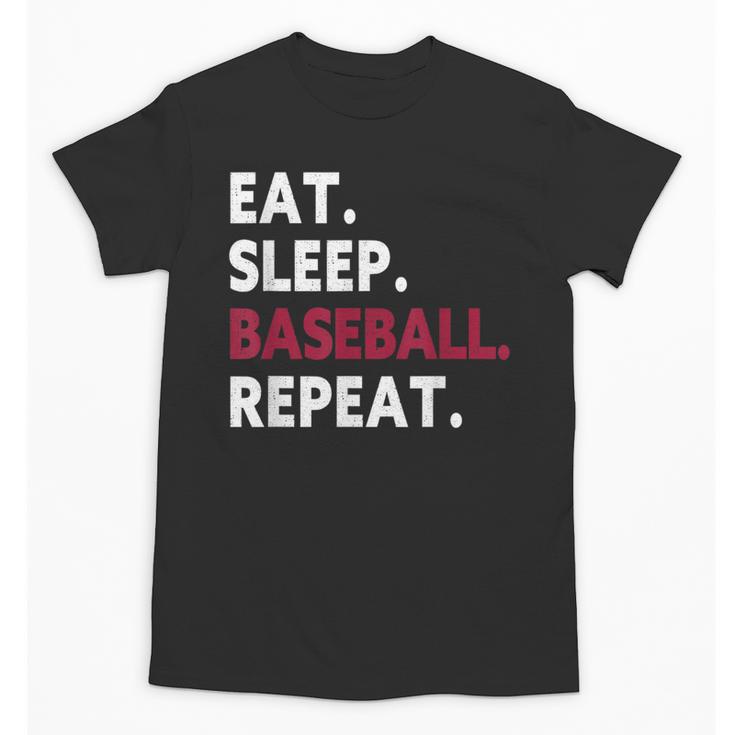 Eat Sleep Baseball Repeat Baseball Player Unisex T-Shirt