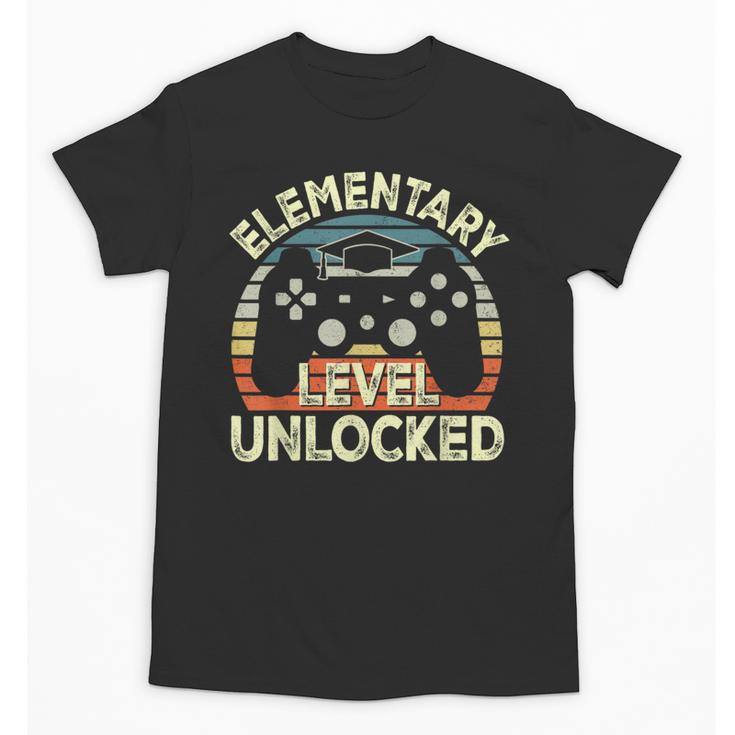 Elementary Level Unlocked Video Game Back To School Boys Unisex T-Shirt