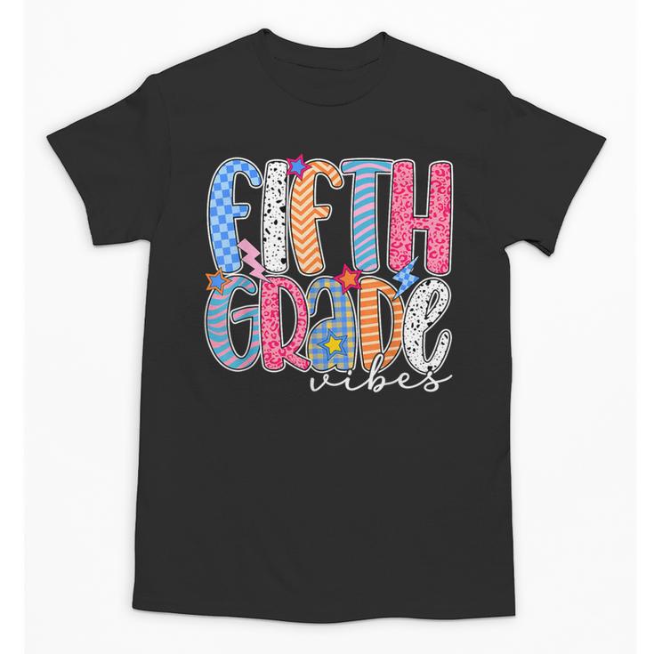 Fifth Grade Vibes 5th Grade Team Retro Back To School Unisex T-Shirt