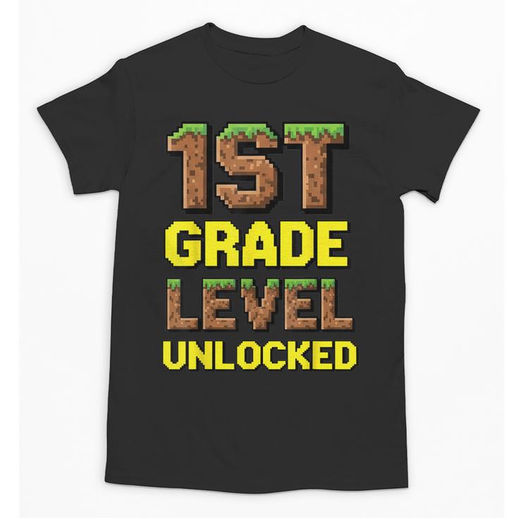 First Day Of 1st Grade Level Unlocked Back To School For Boy Unisex T-Shirt