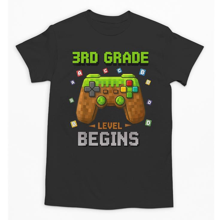 First Day Of 3rd Grade Level Begins Back To School Boy Unisex T-Shirt
