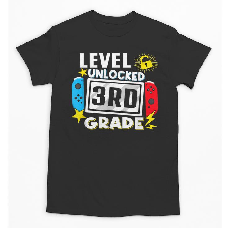 First Day Of 3rd Grade Level Unlocked Game Back To School Unisex T-Shirt