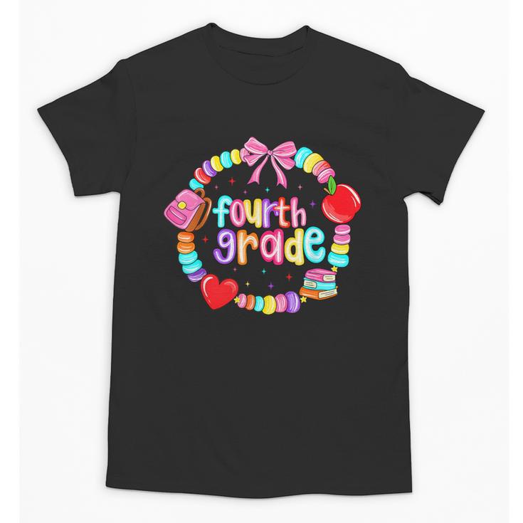 First Day Of 4th Grade Friendship Bracelet Back To School Unisex T-Shirt