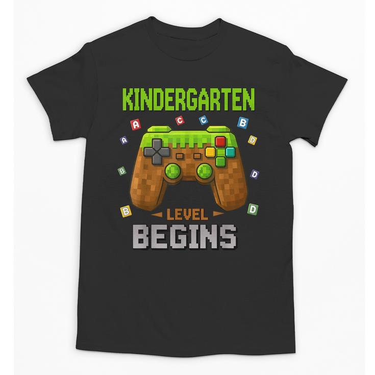 First Day Of Kindergarten Level Begins Back To School Unisex T-Shirt