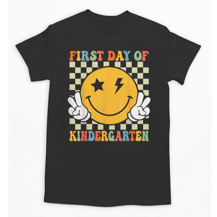 First Day Of Kindergarten Retro Back To School Girls Kids Unisex T-Shirt