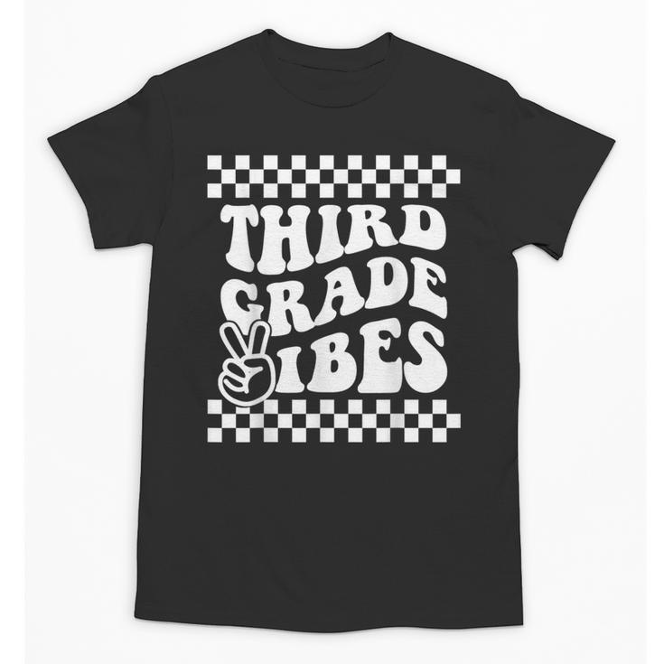 First Day Of Third Grade Vibes Girls Back To School Boys Unisex T-Shirt