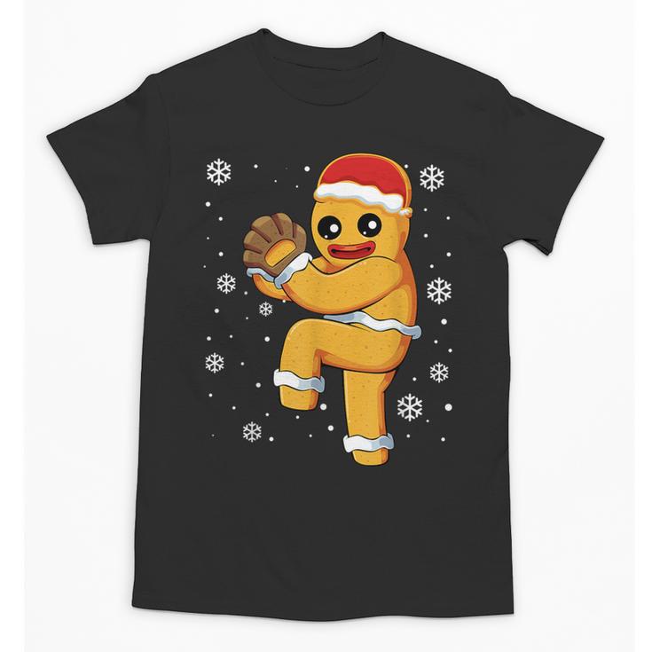 Gingerbread Man Baseball Christmas Unisex T-Shirt