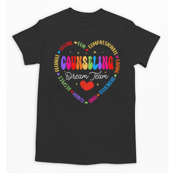 Groovy Counseling Dream Team Appreciation Back To School Unisex T-Shirt