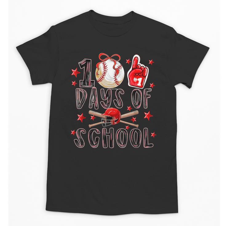Happy 101 Days Of School Baseball Sports 100th Day Unisex T-Shirt