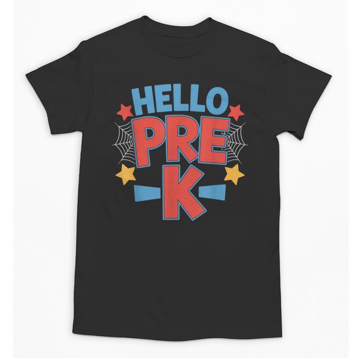 Hello Pre-K Preschool Squad Spider Back To School First Day Unisex T-Shirt