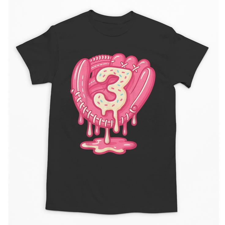 Ice Cream Baseball Glove 3rd Birthday Edition Unisex T-Shirt
