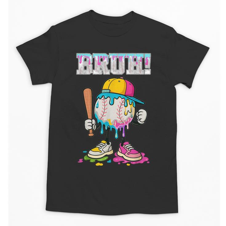 Ice Cream Drip Baseball Bruh Baseball Drip Boy Youth Unisex T-Shirt