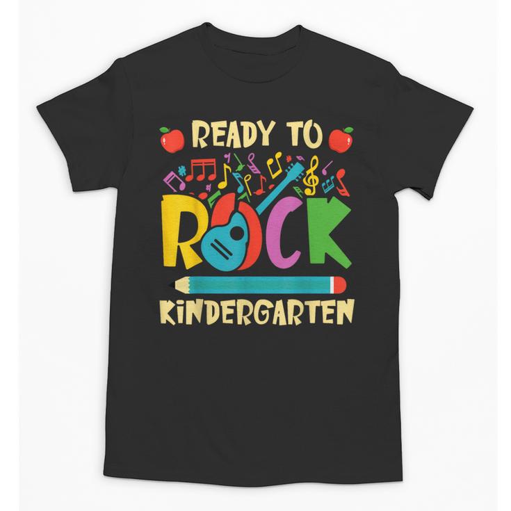 I'm Ready To Rock Kindergarten Guitar Back To School Boys Unisex T-Shirt