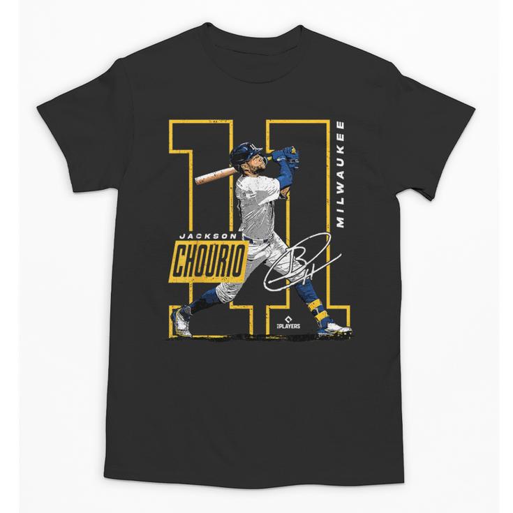Jackson Chourio Milwaukee MLB Baseball Player MLBJCH202M Unisex T-Shirt