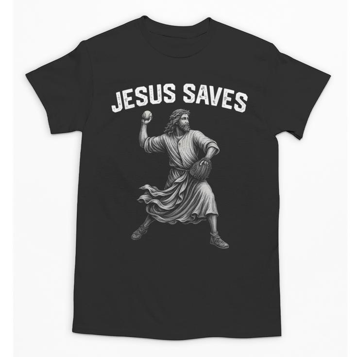 Jesus Saves Shirt Religious Christian Faith Baseball Unisex T-Shirt