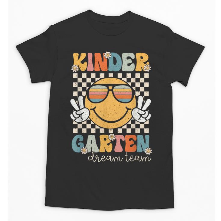 KinderGarten Dream Team Smile Retro Back To School Kinder Unisex T-Shirt