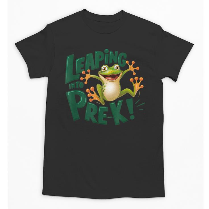 Leaping Into Pre-K Jumping Tree Frog Back To School Fun Unisex T-Shirt
