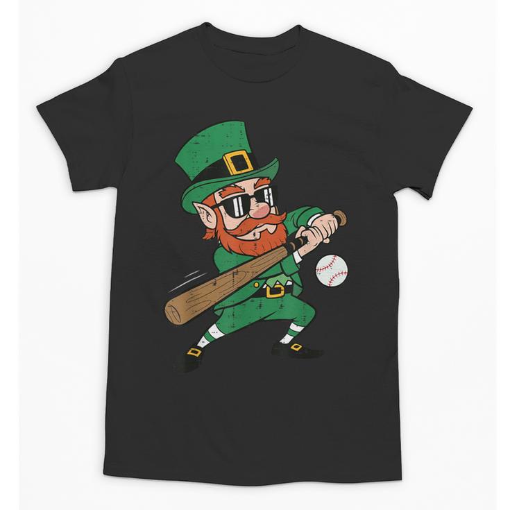 Leprechaun Baseball St Patricks Day Saint Pattys Men Boys Unisex T-Shirt