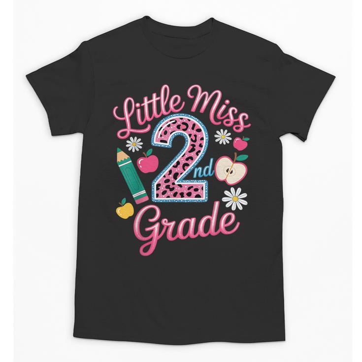 Little Miss 2nd Grade Grader Girls 1st Day Back To School Unisex T-Shirt