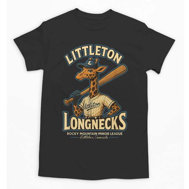 Littleton Longnecks Retro Minor League Baseball Unisex T-Shirt