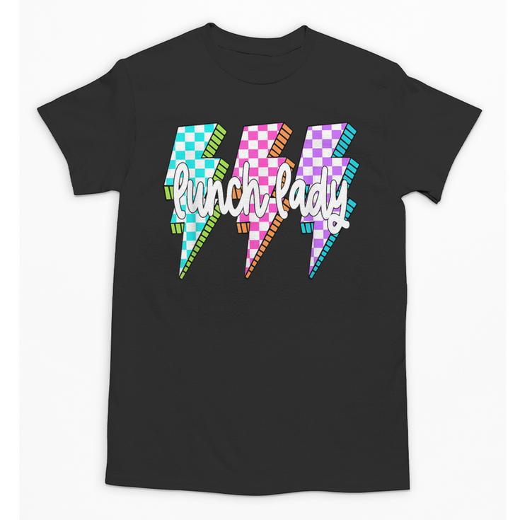 Lunch Lady Back To School Checkered First Day Of School Unisex T-Shirt