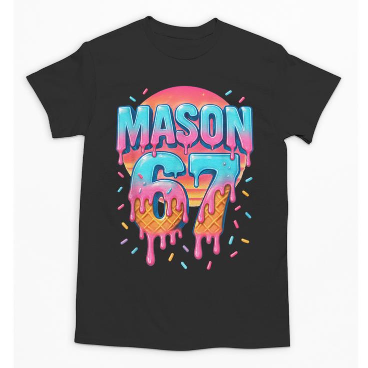 Mason 67 Costume Ice Cream Baseball Drip 6 7 Meme Six Seven Unisex T-Shirt