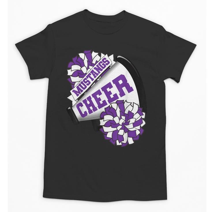 Mustangs Cheer Back To School Cheerleading Spirit P Unisex T-Shirt