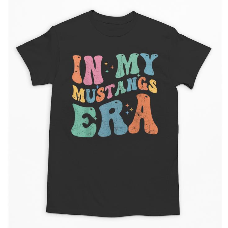 In My Mustangs Era Back To School Spirit Game Retro Groovy Unisex T-Shirt