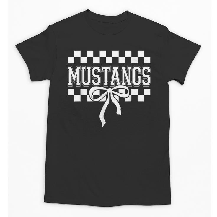 Mustangs High School Spirit Fan Team Mustang Back To School Unisex T-Shirt