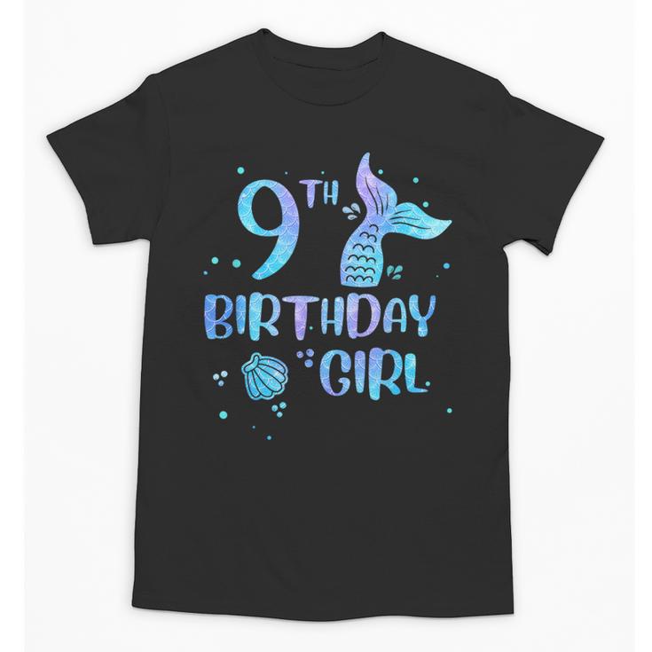 Ninth Birthday Girl Mermaid 9th Toddler's Back To School Unisex T-Shirt