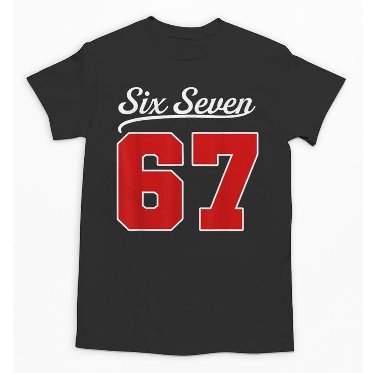 Number 67 Numbered Six Seven Baseball Jersey Style Team 67 Unisex T-Shirt