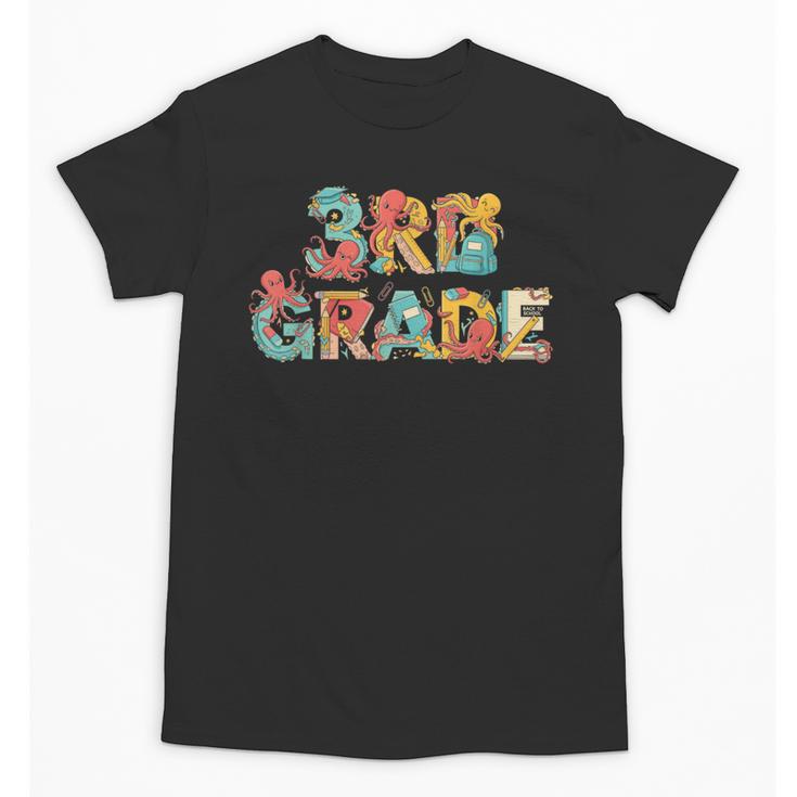 Octopus Third Grade Back To School Kids Boys Girls Unisex T-Shirt