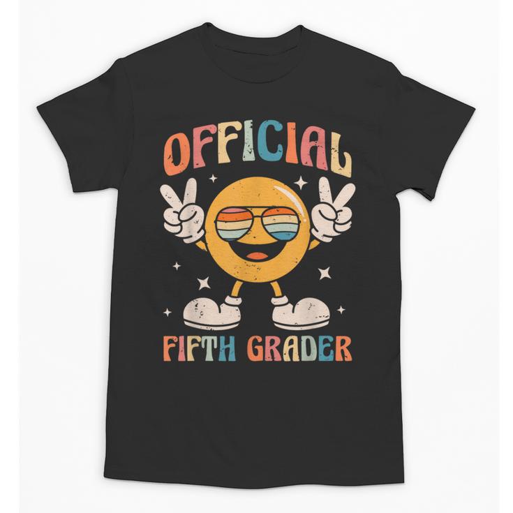 Official Fifth Grader 5th Grade Retro Back To School Kids Unisex T-Shirt