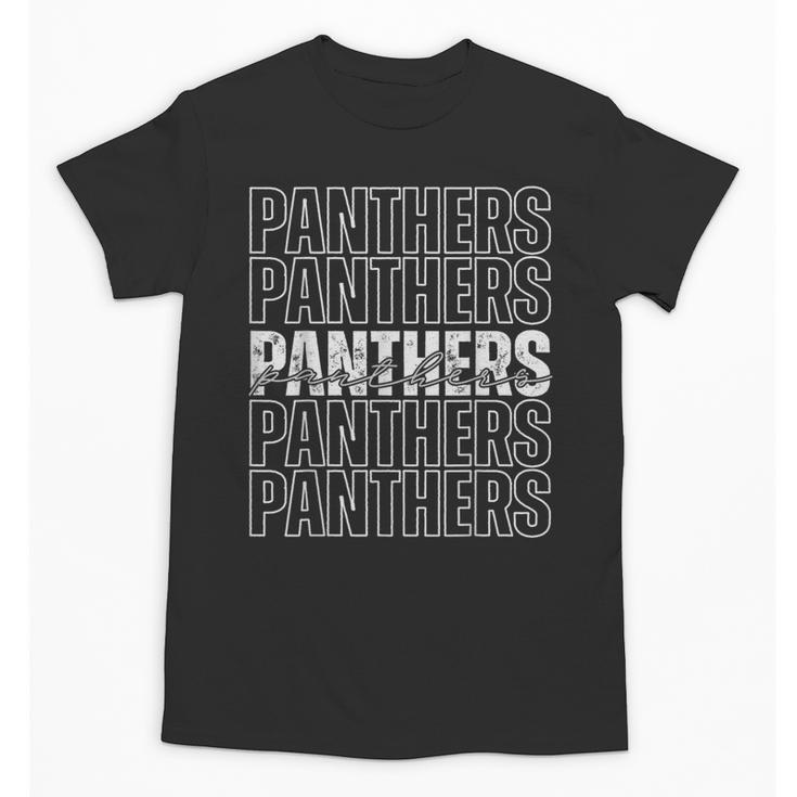 Panthers Mascot Back To School Spirit Sports Team Men Women Unisex T-Shirt