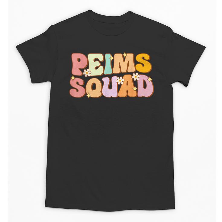 PEIMS Squad Groovy Back To School Women Appreciation Unisex T-Shirt